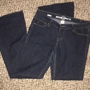 Dark denim flare jeans!